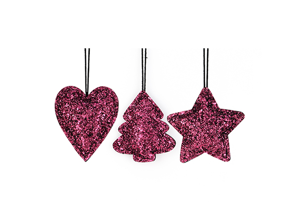 3/s hanging decoration-rose pink