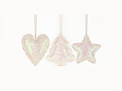 3/s hanging decoration-white