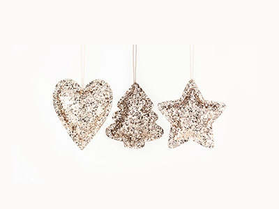 3/s hanging decoration-gold