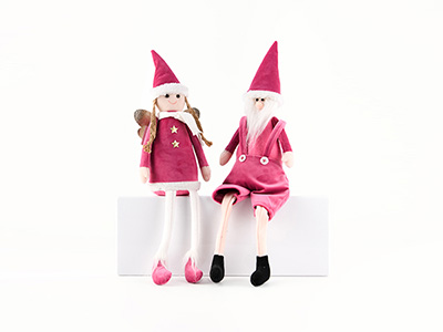 Santa Claus and Angel-rose pink