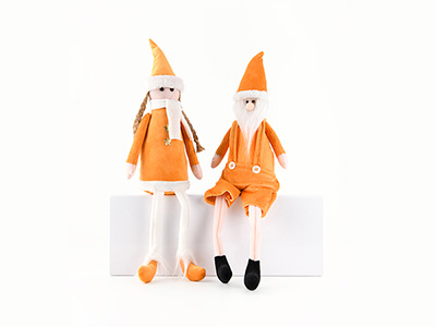 Santa Claus and Angel-yellow